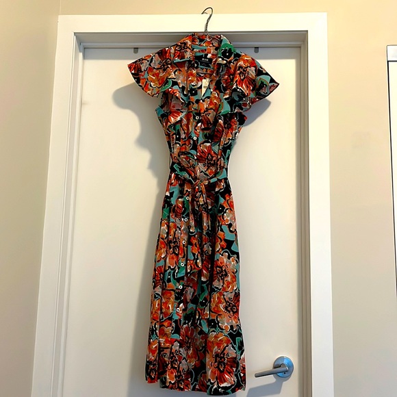 Anthropologie Maeve Flutter dress NWT petite - Picture 2 of 5